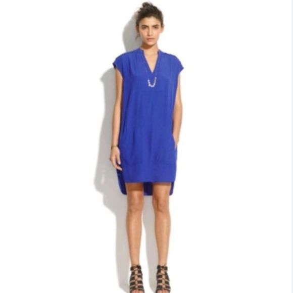 Madewell Blue du Jour Tunic Shirt Dress | size M - Picture 12 of 12
